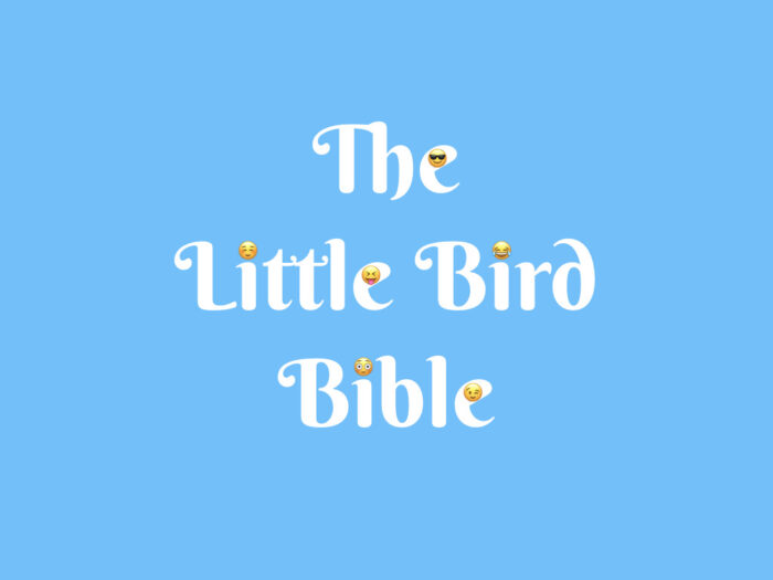 Little Bird Bible emoji title square Little Bird Bible emoji title square